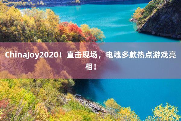 ChinaJoy2020！直击现场，电魂多款热点游戏亮相！