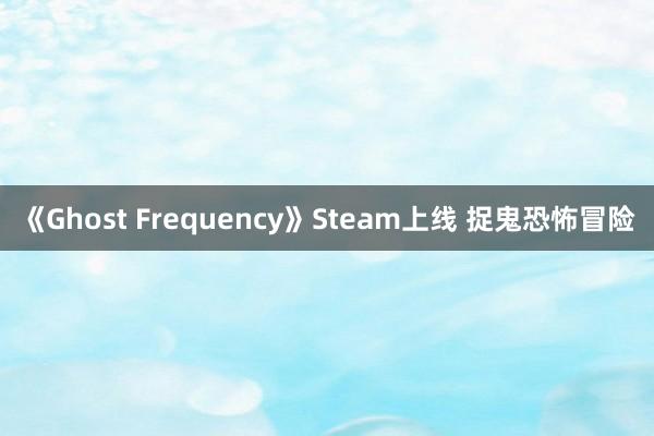 《Ghost Frequency》Steam上线 捉鬼恐怖冒险