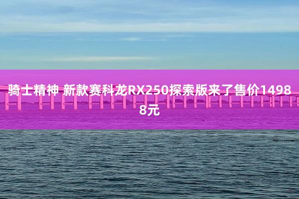 骑士精神 新款赛科龙RX250探索版来了售价14988元